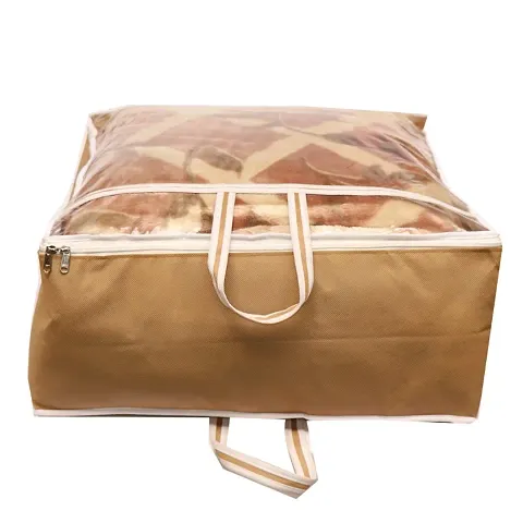 Blanket Cover Designer Front Transparent Storage Organizer Blanket Cover Bag Useful for Blanket/Cloths/Storage