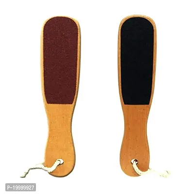 KHUSHI Dead Skin Foot Scrubber Pedicure Kit For Women, Wood Foot Scrubber Skin Tools pack of 2