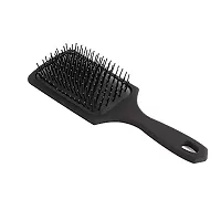 KHUSHI Cushion Paddle Hair Brush Large Square Air Cushion Paddle Brush with Ball Tip Bristles - Black Paddle Brush for Men and Women, Wet or Dry, Long, Thick, or Curly Hair-thumb2