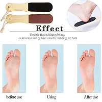 KHUSHI Dead Skin Foot Scrubber Pedicure Kit For Women, Wood Foot Scrubber Skin Tools pack of 2-thumb2