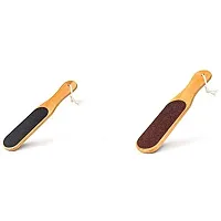 KHUSHI Double Sided Tool With Wooden Handle Scrubber Pack Of 2-thumb1