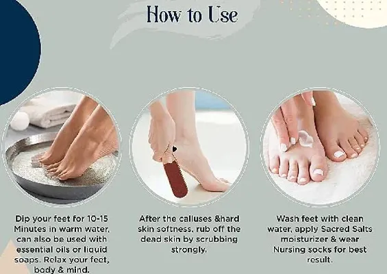 Pedicure Tools For Dead Skin Callus Remover Double Sided Wooden