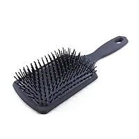 KHUSHI Cushion Paddle Hair Brush Large Square Air Cushion Paddle Brush with Ball Tip Bristles - Black Paddle Brush for Men and Women, Wet or Dry, Long, Thick, or Curly Hair-thumb3