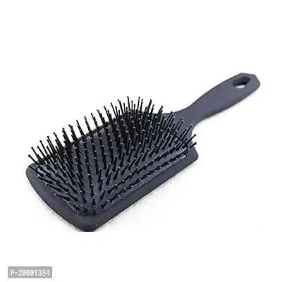 KHUSHI Cushion Paddle Hair Brush Large Square Air Cushion Paddle Brush with Ball Tip Bristles - Black Paddle Brush for Men and Women, Wet or Dry, Long, Thick, or Curly Hair-thumb4