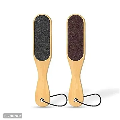 KHUSHI Double Sided Tool With Wooden Handle Scrubber Pack Of 2