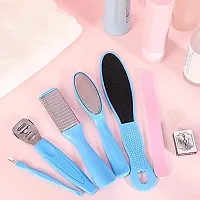 KHUSHI Pedicure Tools for Feet - 8 in 1 Pedicure Kit | Foot Scrubber for Dead Skin, Callus Remover, Foot Scraper, Foot File, Pitchfork, Filer for Nail Repair - 1 Set-thumb2