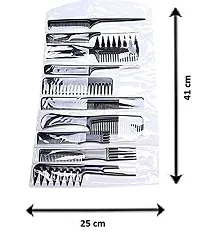 KHUSHI 12 Pieces Hair Brush Comb Set Paddle Hair Brush Detangling Brush, 10 Hair Styling Comb for Wet Including 1 Airbag Massage Comb, and, Dry, 1 Roller Brush Curly and Straight Hair (Black)-thumb2