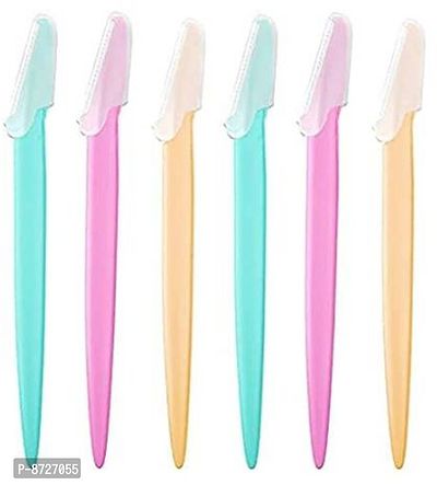 Face Razors For Women Face Razor, For Face  Eyebrow Reusable  Easy Facial Hair Removal At Home - Pack of 6 (Multicolor)