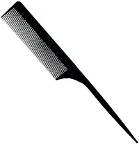 BERACAH Black Carbon Antistatic Comb Anti Static Tail End Comb-thumb1