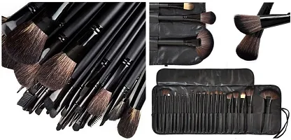 BERACAH BEAUTY PROFESSIONAL 24 Pcs Makeup Brush Set for Foundation, Face Powder, Blush Blending Brushes, Cruelty-Free Synthetic Fiber Bristles with 15 color Contour Concealer Palette with Beauty Blend-thumb3