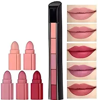 Beauty 7in1 Makeup Combo Pack Of Primer, Concealer, 2in1 Compact Powder, Loose Powder, Makeup Fixer, 5in1 Nude Lipstick  Puff| Makeup Kit For Women| Lightweight  Matte Finish-thumb2