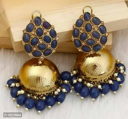 Trendy Fashionable Metal Jhumka Earrings For Women