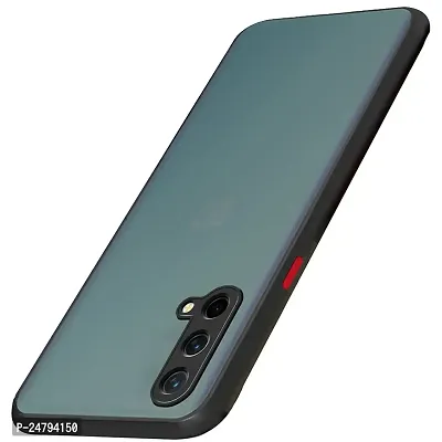 DigiLuq OnePlus Nord CE 5G Back Cover Translucent Hybrid Smoked Matte Back 360 Degree Protection Protective Hard Back Cover (Black/Blue)