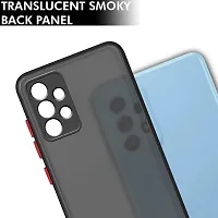 DigiLuq Samsung Galaxy A52 / Samsung Galaxy A52s 5G Back Cover Translucent Hybrid Smoked Matte Back 360 Degree Protection Protective Hard Back Cover (Black/Blue)-thumb3