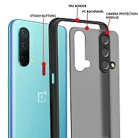 DigiLuq OnePlus Nord CE 5G Back Cover Translucent Hybrid Smoked Matte Back 360 Degree Protection Protective Hard Back Cover (Black/Blue)-thumb2