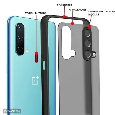 DigiLuq OnePlus Nord CE 5G Back Cover Translucent Hybrid Smoked Matte Back 360 Degree Protection Protective Hard Back Cover (Black/Blue)-thumb3