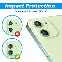 imluckies Camera Lens Protector Compatible with iPhone 12/iPhone 12 Mini/iPhone 11, [Anti-Scratch] Premium Tempered Glass Film Aluminum Alloy Lens Ring Cover, Light Green (Set of 2)-thumb3