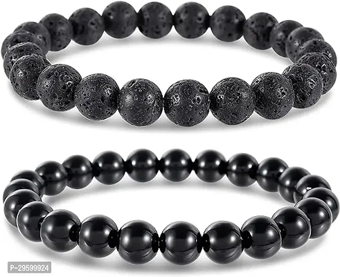 Elegant Stone Beads Bracelet for Unisex, Combo-thumb0