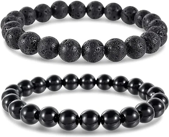 Elegant Stone Beads Bracelet for Unisex, Combo