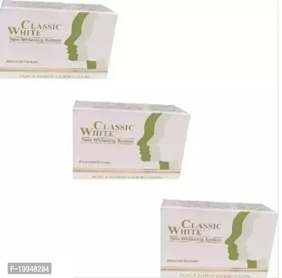 Classic White Twin Whitening Soap (Pack Of 3)