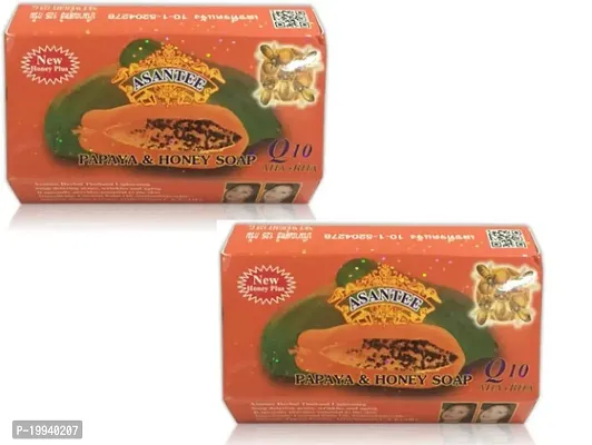 Asante Papaya Extract Soap For Healthy Skin (Pack Of 2)