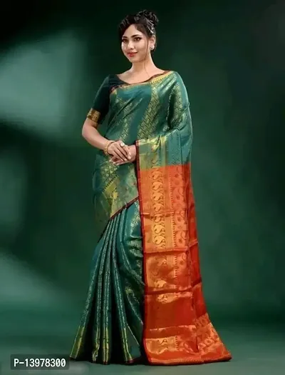 Beautiful Art Silk Saree with Blouse piece