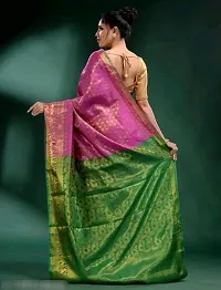 Beautiful Art Silk Saree with Blouse piece-thumb2