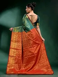 Beautiful Art Silk Saree with Blouse piece-thumb2