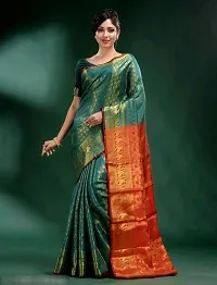 Beautiful Art Silk Saree with Blouse piece-thumb3