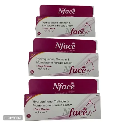 Nface Skin Cream 15G A Complate Care Cream Hydroquinone Tretinoin Mometasone Furoate Cream Pack 3