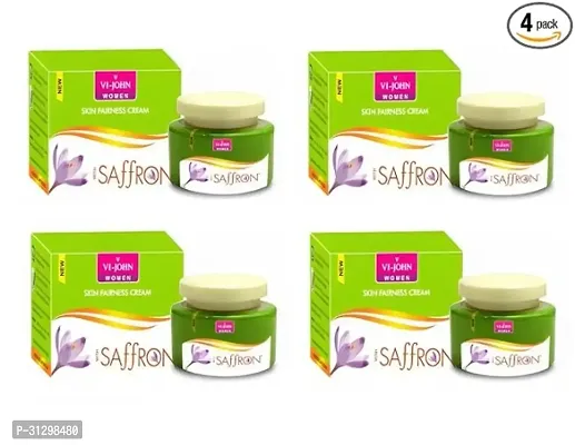 Vi-John Skin Organic Fairness Cream With Saffron For Remove Dark Spots, Skin Whitening Pack Of 4-thumb0