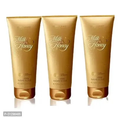 Oriflame Milk And Honey Gold Smoothing Sugar Scrub - 200G Pack Of 3-thumb0