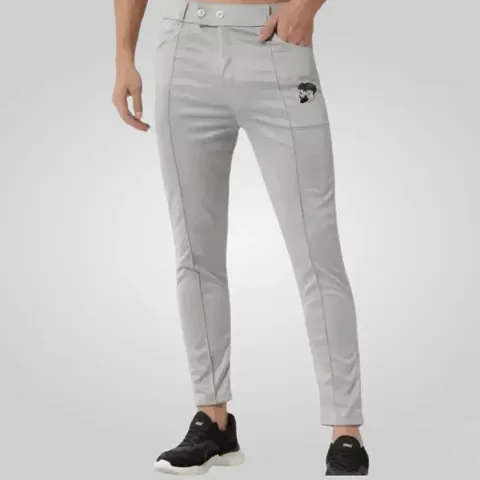 Classic Silk Solid Track Pants for Men