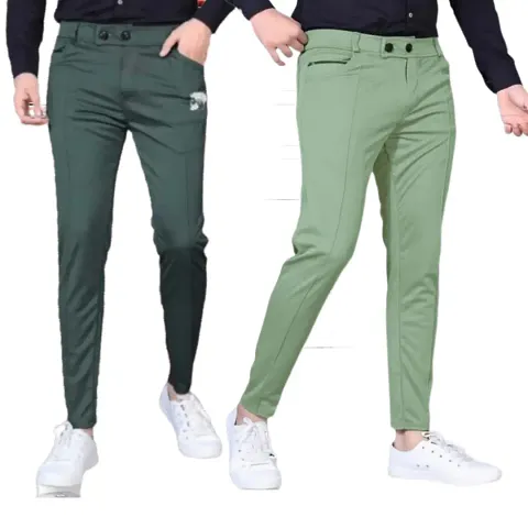 mens track pants and oliv hreen (pack of 2)