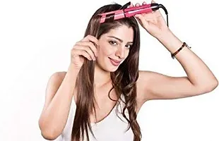 Nova 20009 2 in 1 Hair straightener and curler For Women and Men (PINK) pack of 1-thumb3