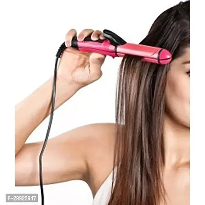 Nova 20009 2 in 1 Hair straightener and curler For Women and Men (PINK) pack of 1-thumb5