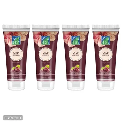 Astaberry Wine Face Wash for Helps in Cleansing and Moisturization of The Skin Pack of 4-thumb0