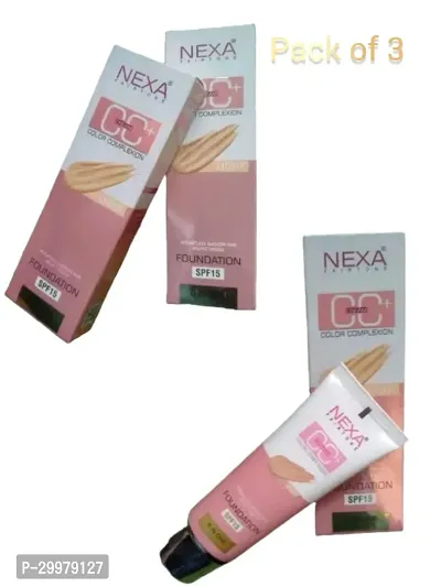 Matte Natural Nexa CC Foundation Cream, 100g, (PACK OF -3)-thumb0