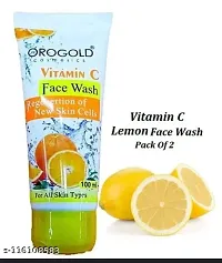 Yash Orogold Vitamin C Regeneration Of New Skin Cells Lemon Face Wash 100 ml Pack of -1-thumb1