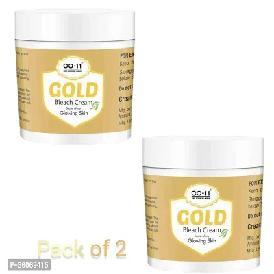 OO11 Gold Bleach Cream Secret Of Glowing Skin For All Skin Type  42 g (pack of -2)