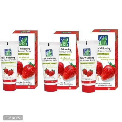 ASTA BERRY Skin Brightening Hair Remover Cream 60gm Pack of 3-thumb0