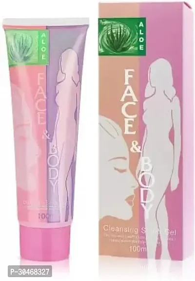 Aloe Cleansing Exfoliating Gel Moisturizing Face Body Scrub Pack of 2-thumb3