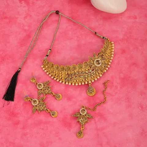 Wedding Special Brass Womens Jewellery Set