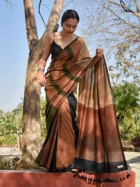 Fancy Khadi Cotton Saree with Blouse Piece for Women-thumb1