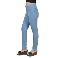 Trendy Stylish Denim Lycra Jeans for Women-thumb2