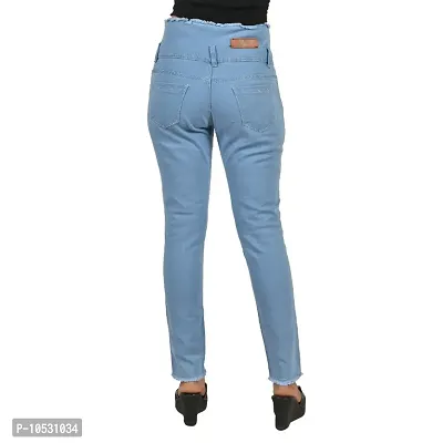 Trendy Stylish Denim Lycra Jeans for Women-thumb4