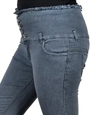 Trendy Stylish Denim Lycra Jeans for Women-thumb1