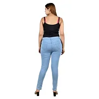 Trendy Stylish Denim Lycra Jeans for Women-thumb2