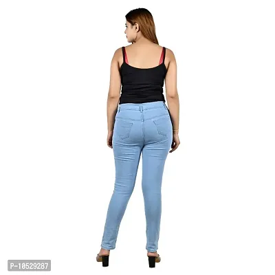 Trendy Stylish Denim Lycra Jeans for Women-thumb3