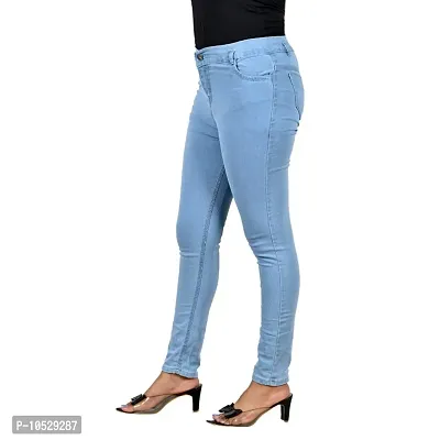 Trendy Stylish Denim Lycra Jeans for Women-thumb4